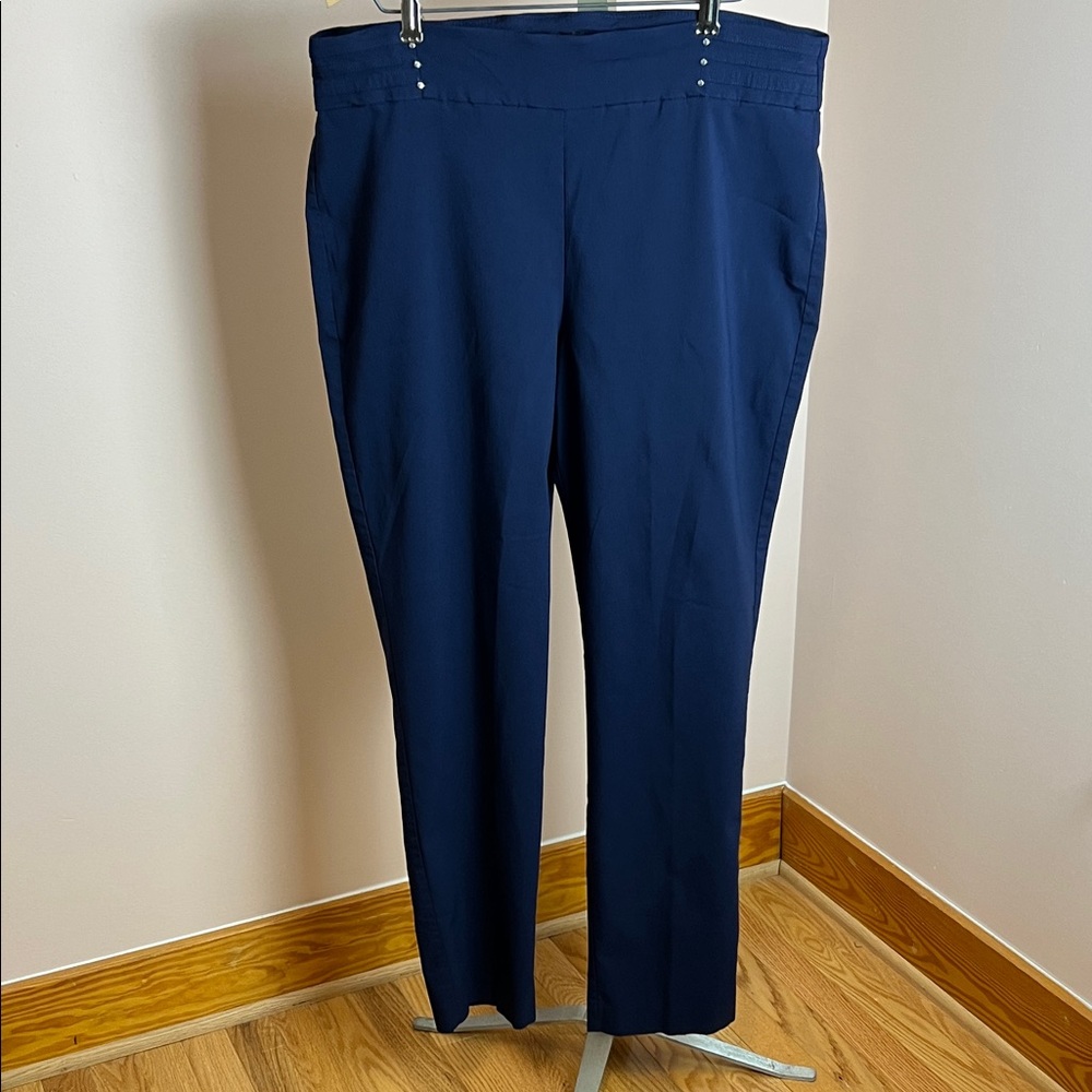 JM Collection Navy Blue Trousers